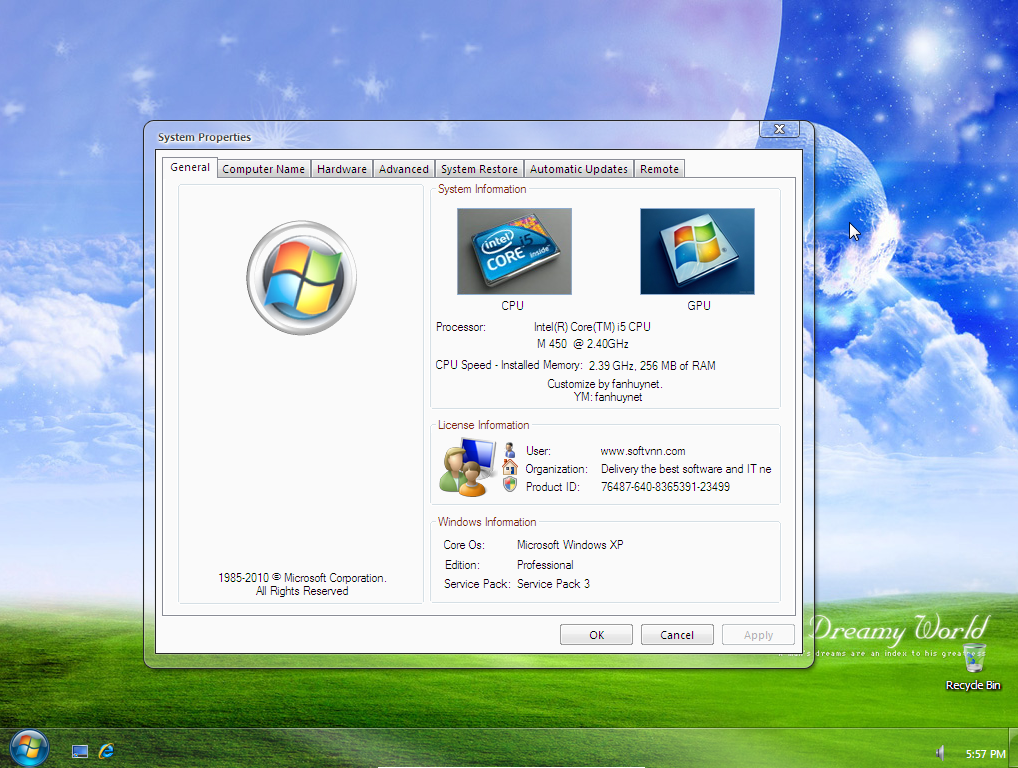 Microsoft Windows Xp Sp Ue Sp3 2009 1500