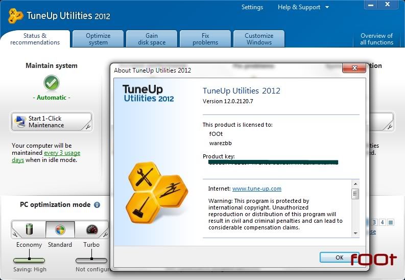 TuneUp Utilities 2012 v12.0.2120.7-Final screenshot 1