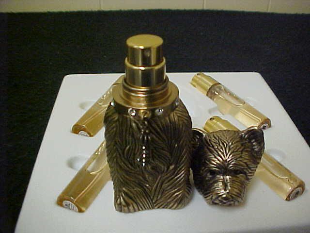LTD $150 Juicy Couture Metal Scottie Dog Charm Collar Perfume Spray
