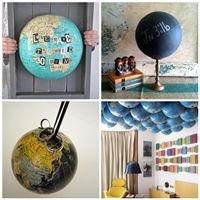 recycled globe DIY
