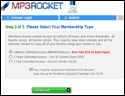 A look at the MP3Rocket 'Pro' upgrade screen