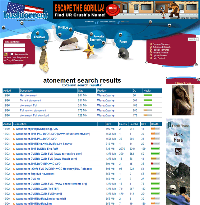 FileShareFreak [mirror]: Torrent MetaSearch Websites