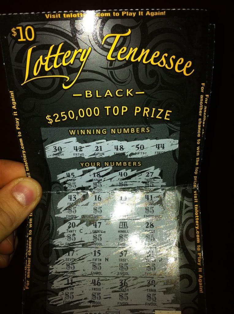 Lottery Black $100 winner