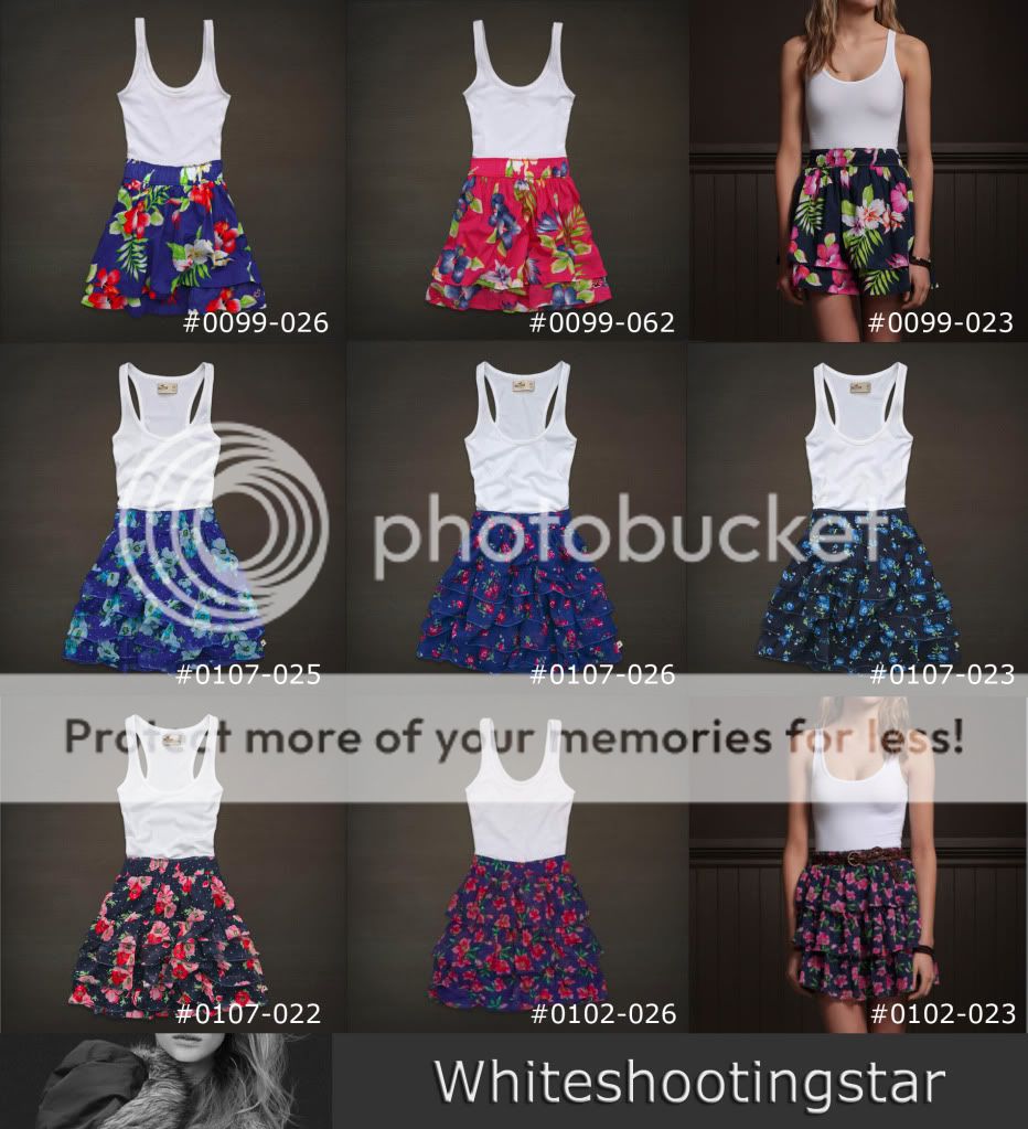 NEW Hollister HCO Womens Summer Bleach Floral Sun Dress SizeXS,S,M,L 
