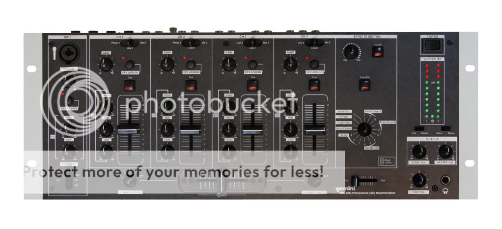 description features 4u 19 rack mounted club mixer 4 stereo