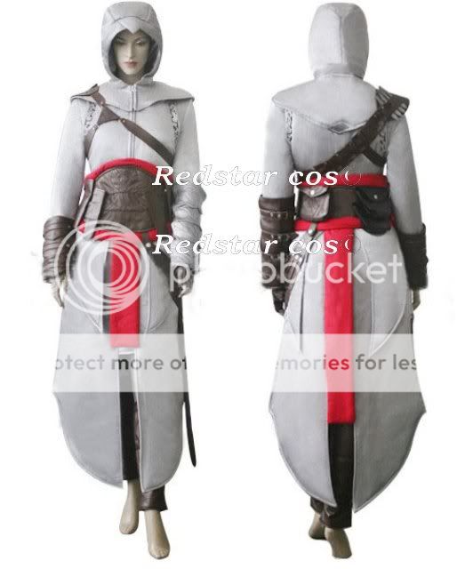 Assassins Creed 2 II Altair Cosplay Costume Female Ver