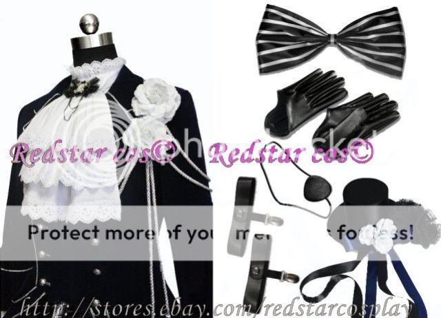 Black Butler Cosplay Ciel Phantomhive Dark Blue Costume Custom Made in 