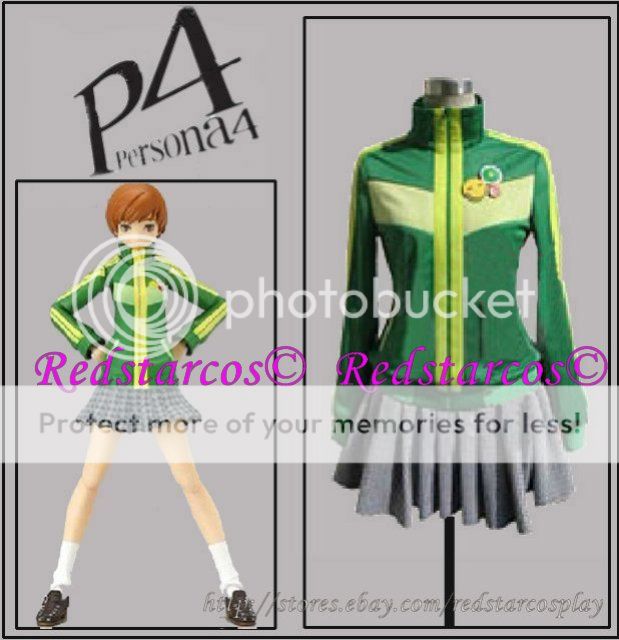 Persona 4 Chie Satonaka Cosplay Costume   Custom made in Any size