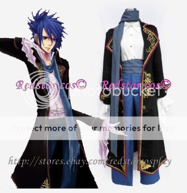 Vocaloid Kaito Sandplay Singing of Dragon Cosplay Costume   Made in