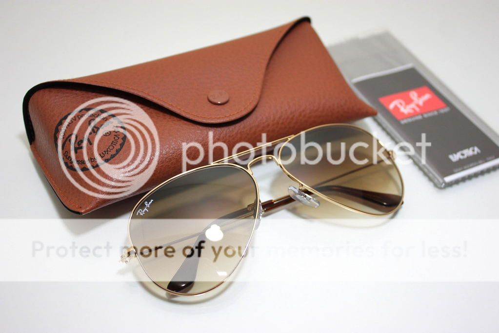 Rayban RB3025 001/51 Arista Brown Gradient Sunglasses size 58mm Brand 