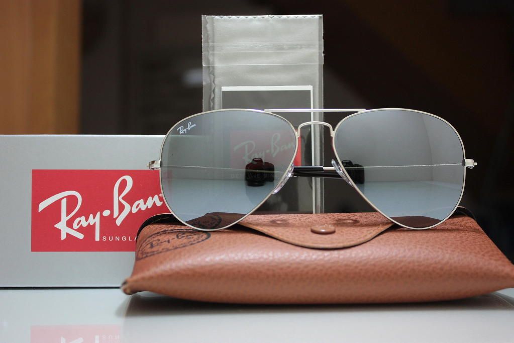 Rayban 3025 003/40 Aviator 62mm Silver Mirror Silber Sonnenbrille