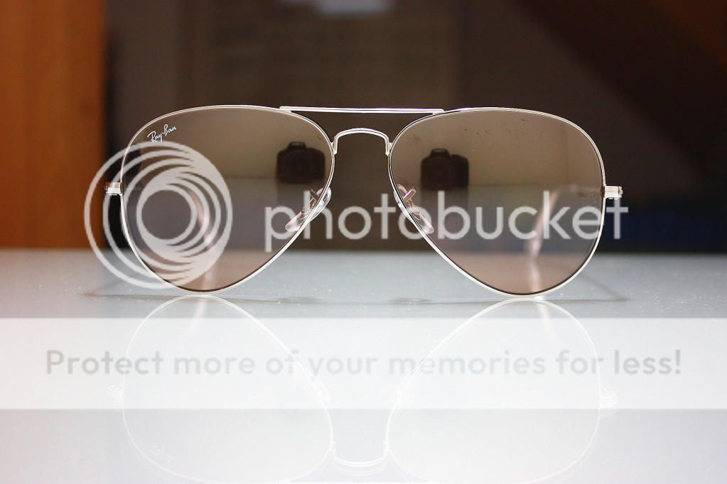 Rayban 3025 003/3E Silver Pink Rose mirror Gradient Aviator Sunglasses 
