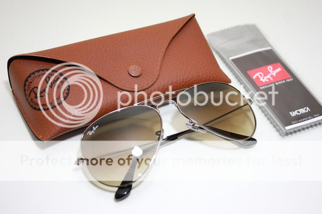   Brown Gradient Faded Aviator Sunglasses 55mm Small 805289178347  