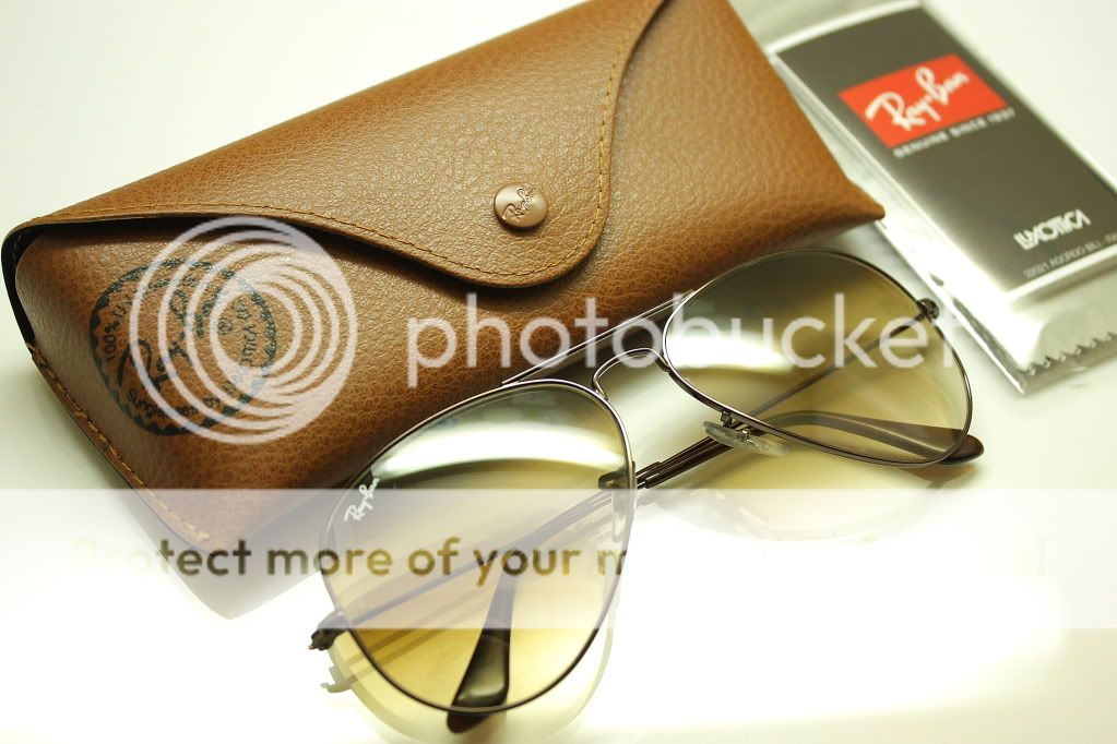 Rayban RB3025 3025 014 51 Brown Aviator Sunglasses 55mm