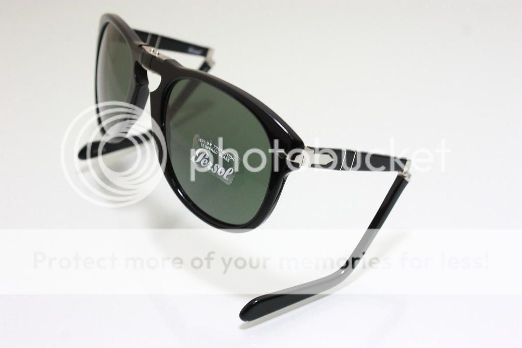   95/31 Size 54mm Folding Sunglasses Black Glossy New Authentic  