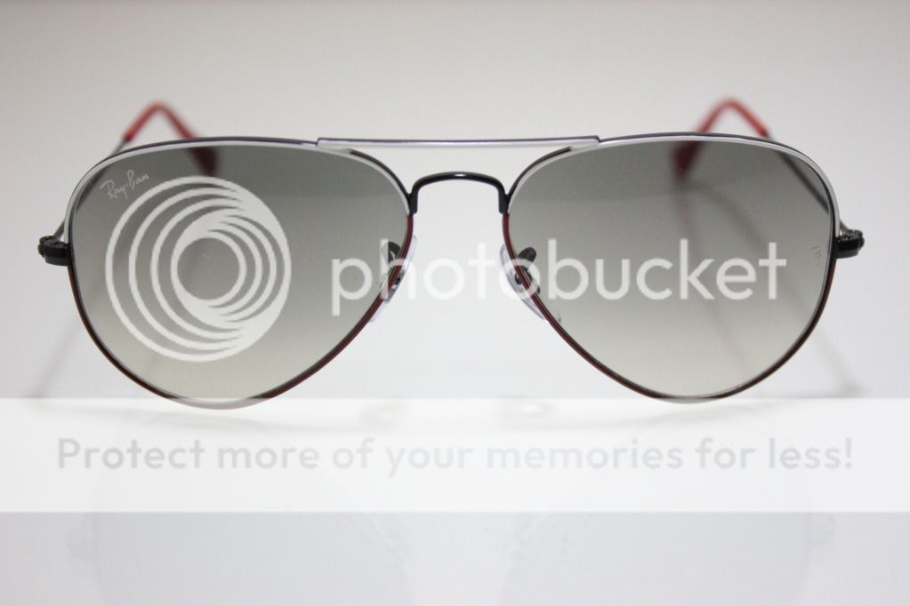 Rayban 3025 070/32 Red White Aviator Sunglasses 55mm  