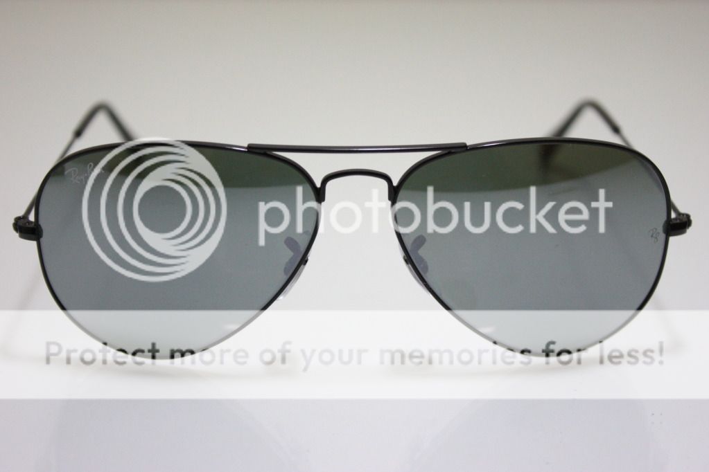 Rayban RB 3025 002/40 Black Mirror Aviator Sunglasses 58mm New 